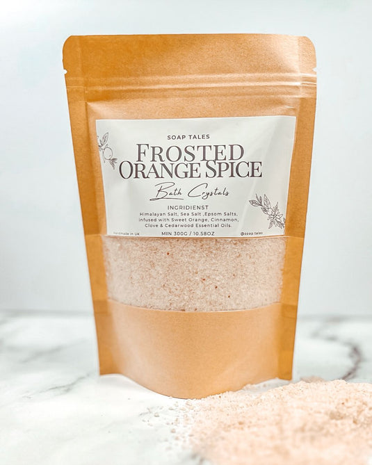 Frosted Orange Spice Bath Crystals