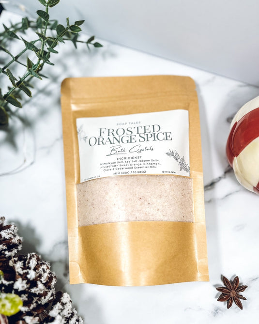 Frosted Orange Spice Bath Crystals
