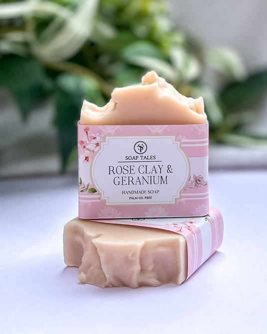 Rose Clay and Geranium Soap Bar