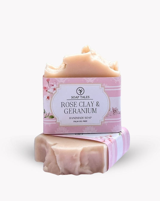 Rose Clay and Geranium Soap Bar